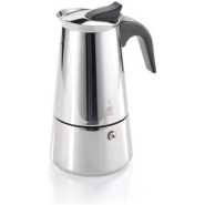 Espresso Maker Emilio For 6 Cups, Stainless Steel- Silver