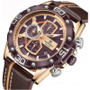 Naviforce Luxury Chronograph Men's Waterproof Watch - Brown