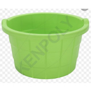 60L Round Plastic Wash Basin -Green , Blue Bathroom Accessories