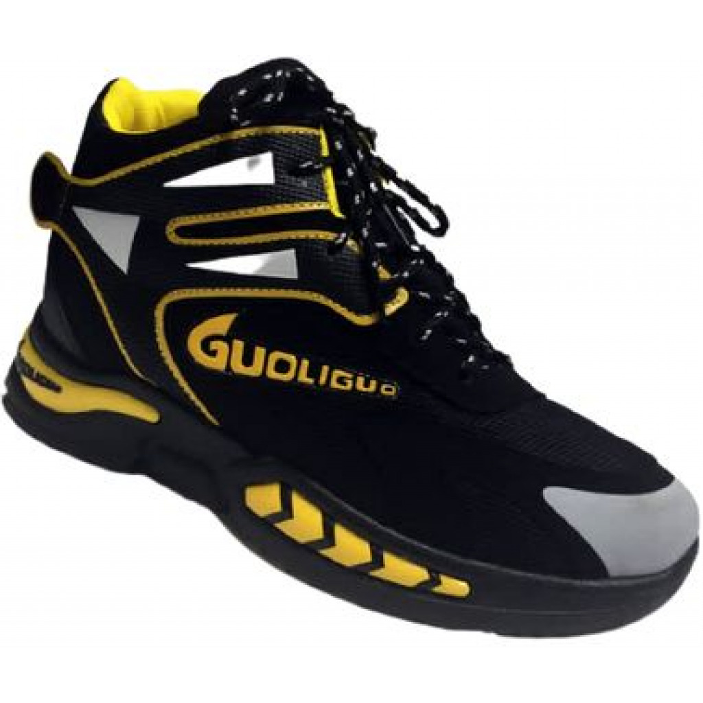 Men's Sneakers - Black,Yellow