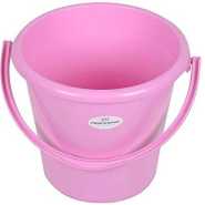 Round Plastic Bucket - Pink, 10Ltr