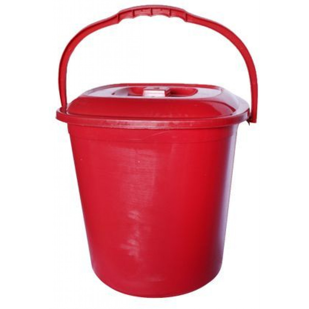 Nice Plastic Bucket 19 Litres - Red