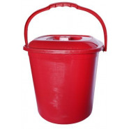 Nice Plastic Bucket 19 Litres – Red Ice Buckets & Tongs