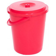 Nice Plastic Bucket 10 Ltr – Red Ice Buckets & Tongs TilyExpress 2