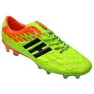 Men's Soccer Cleats - Light Green, Orange