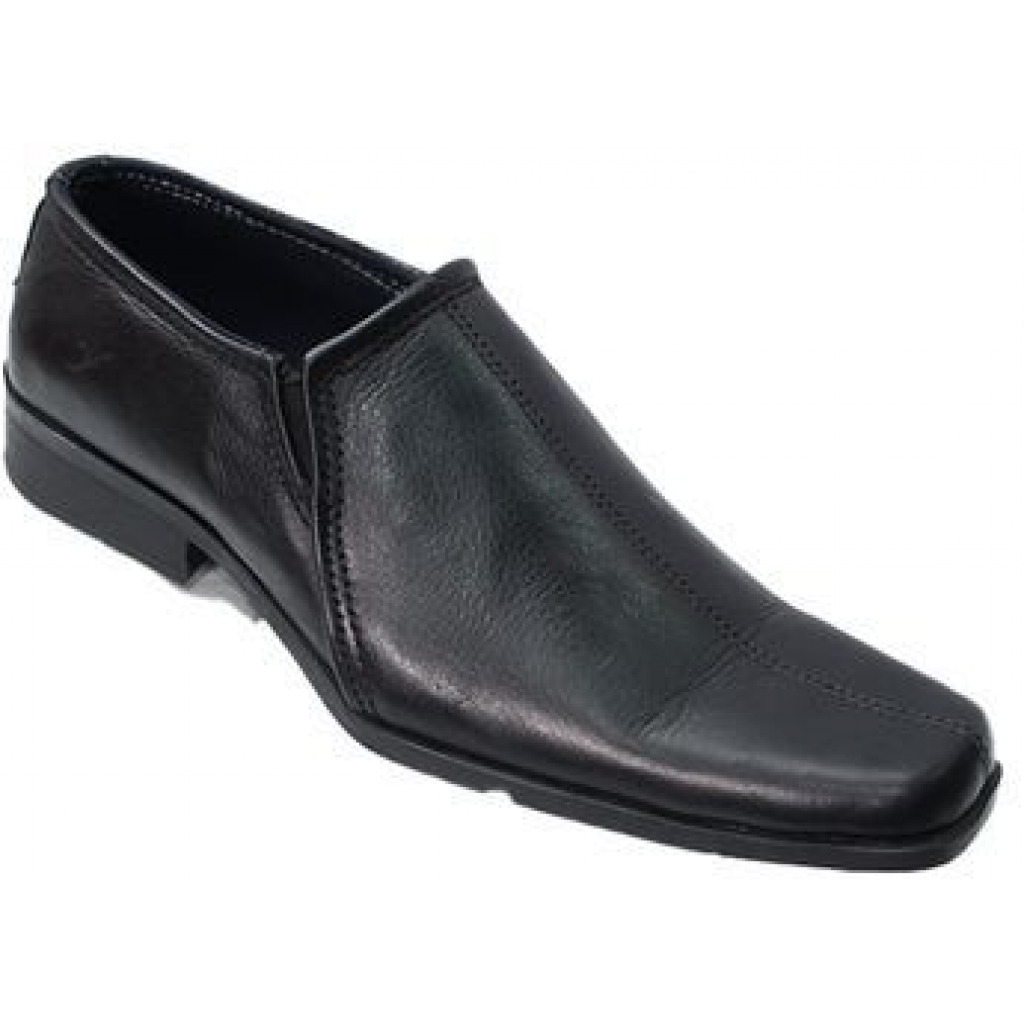 New Men’s Genuine Leather Formal Gentle Shoes – Black Men's Loafers & Slip-Ons TilyExpress