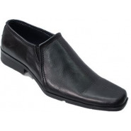 New Men's Genuine Leather Formal Gentle Shoes - Black