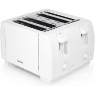 Saachi 4 Slice Stainless Steel Bread Toaster – White