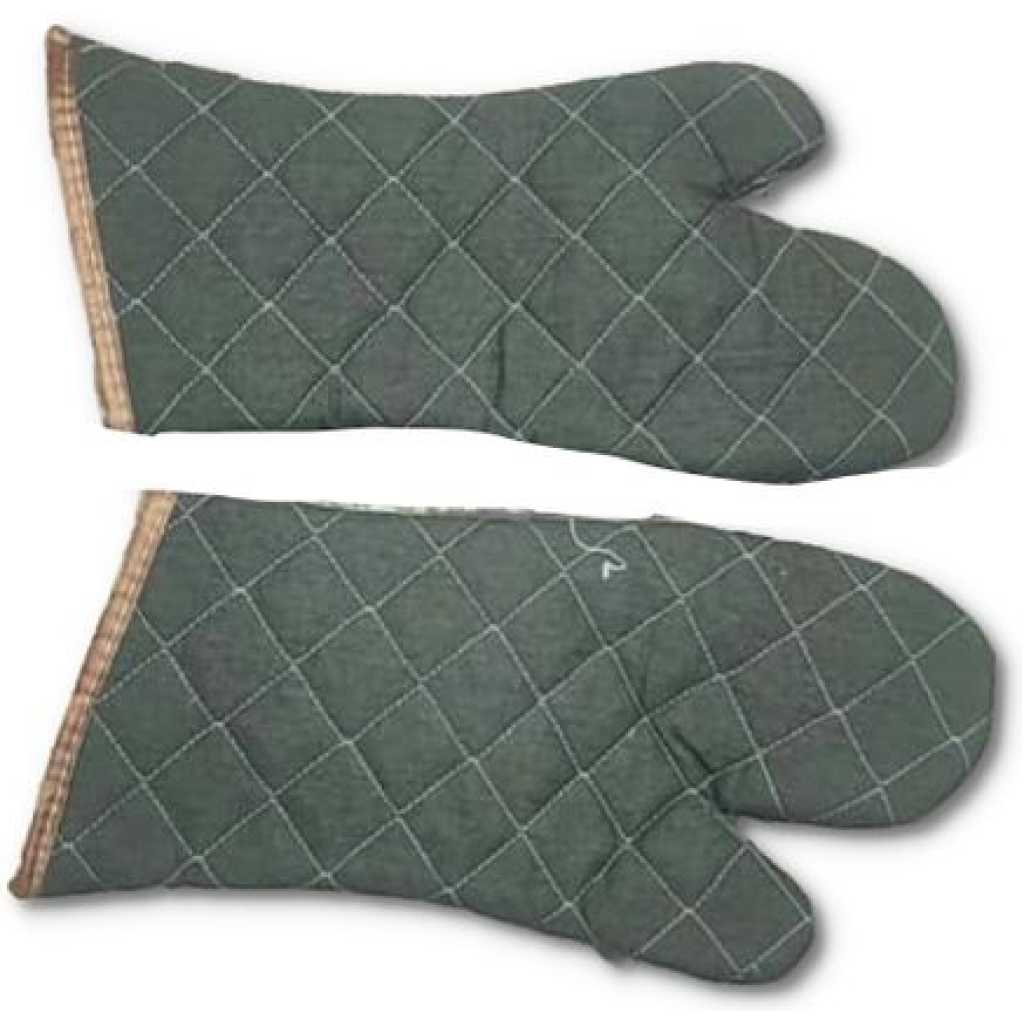 Oven Mitts 1 Pair Of Cloth Heat Resistant Kitchen Oven Gloves- Multi-colours