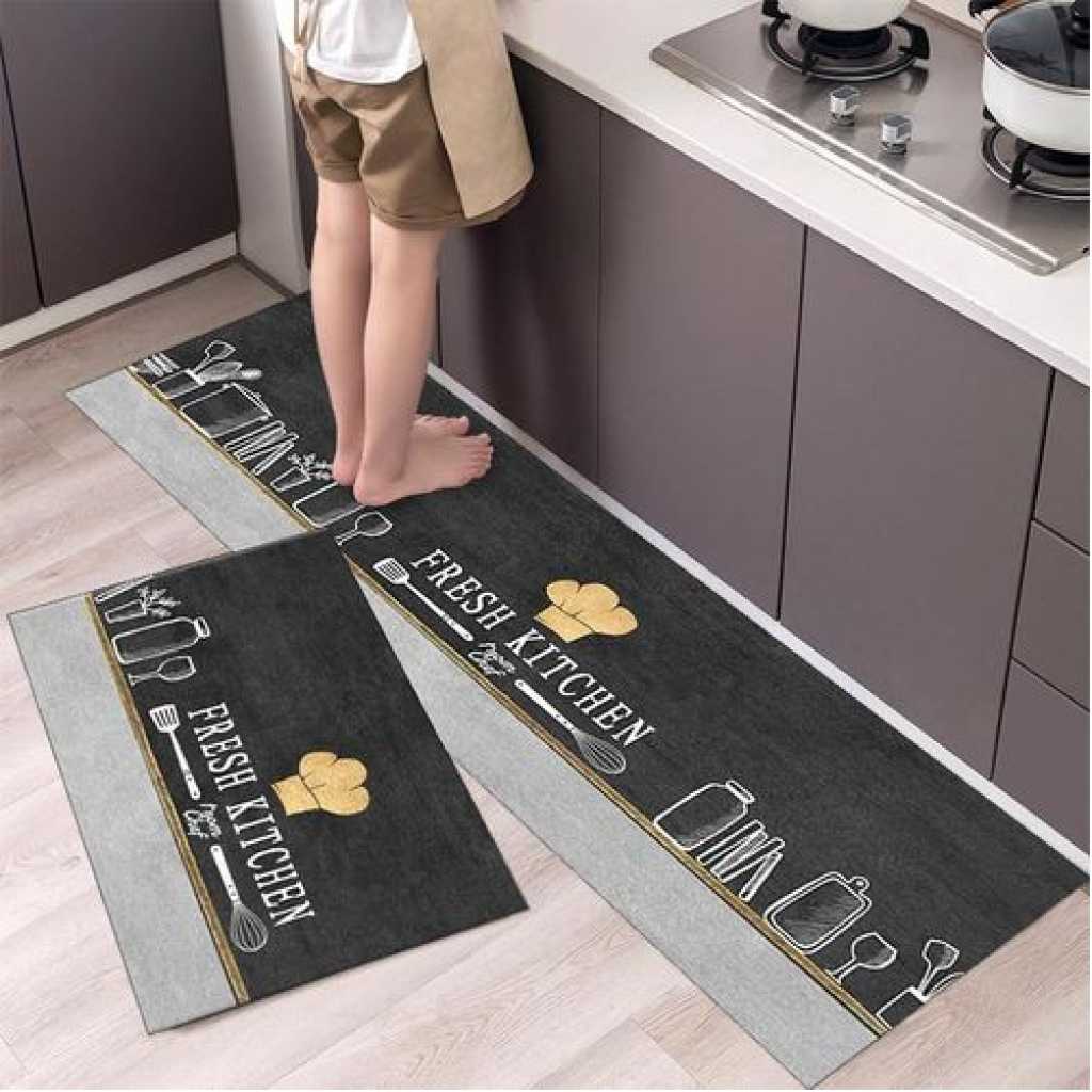 Kitchen Floor Mat Household Carpet Door Mat Home Decor- Multi-colour