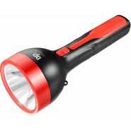 Plastic Aluminum Cup LED Light Rechargeable Torch Flashlight - Red