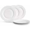 6 Inch 12-Piece Porcelain Salad, Dessert Side Plates-White Dessert Plates TilyExpress
