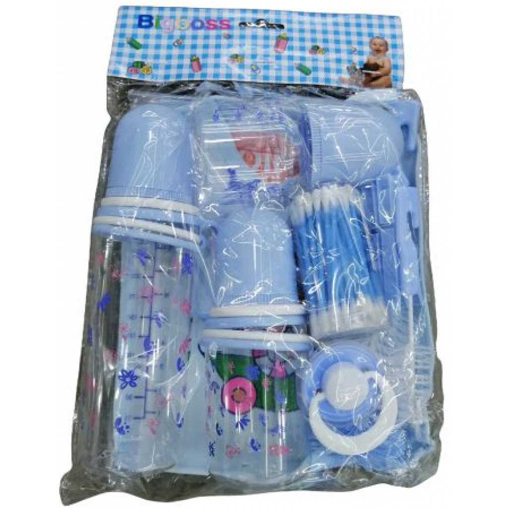 Big Boss Baby Gift Set Pack Milk Baby Feeding Bottles Set- Blue