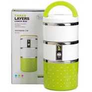 3 Layer Steel Food Insulated Lunch Box Container Tiffin- Multi-colours Lunch Boxes TilyExpress 2