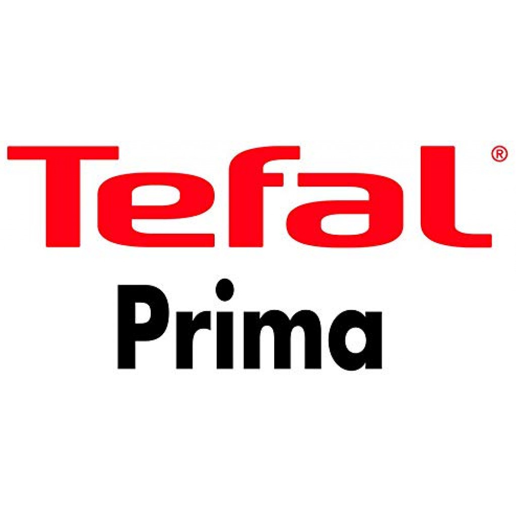 Tefal Prima B168A374 Cooking Set of 12 Pieces, Orange/Black, Aluminum