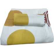 Double Cotton Bedsheets with 2 Pillowcases - Yellow