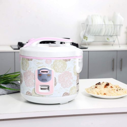 Geepas 1.5L Electric Rice Cooker, GRC4334 White