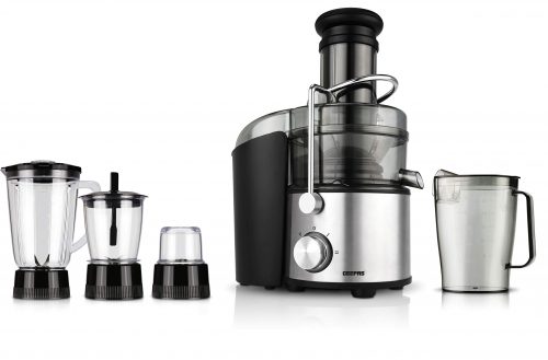 GEEPAS 4-in-1 Blender And Juice Extractor, Black, GSB44016