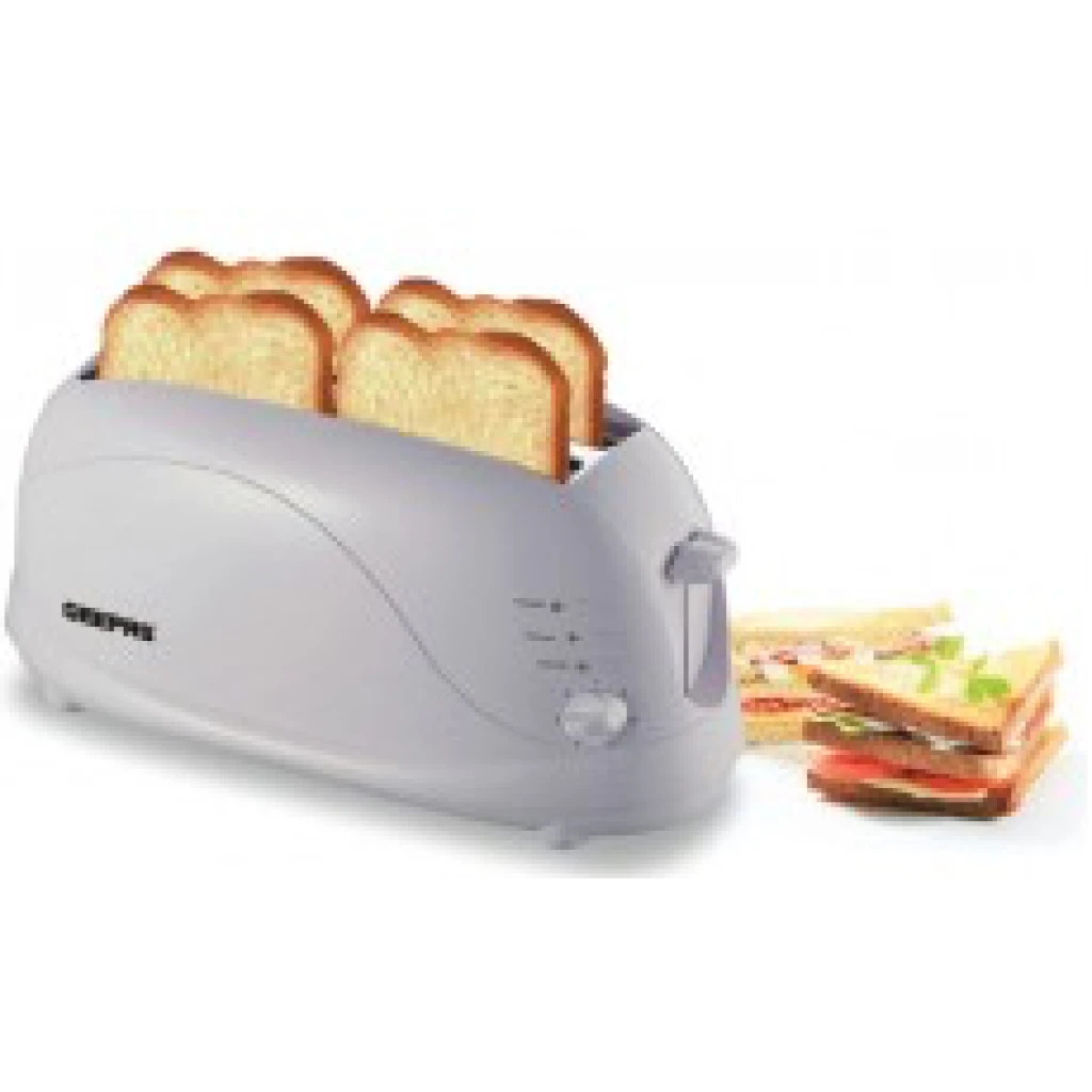 Geepas 4-Slice Bread Toaster/Browning Control 1X6 GBT9895 - White