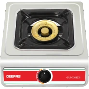 Geepas GK681 Stainless Steel Single Gas Burner (Silver)