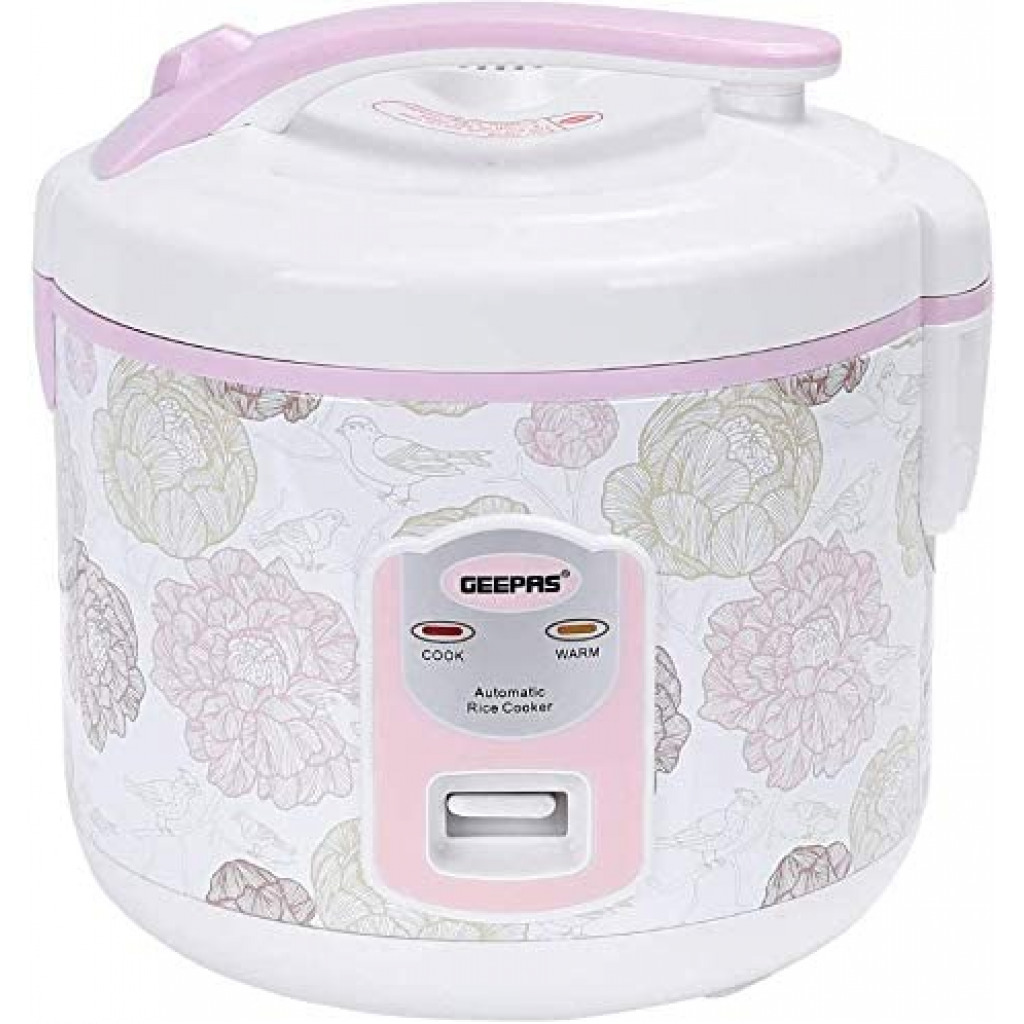 Geepas 1.5L Electric Rice Cooker, GRC4334 White