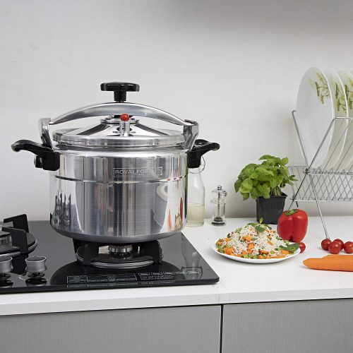 Royalford Aluminium Pressure Cooker 11L RF355PC11 - Silver