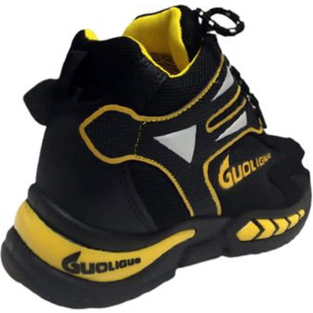 Men’s Sneakers – Black,Yellow Men's Fashion Sneakers TilyExpress 3