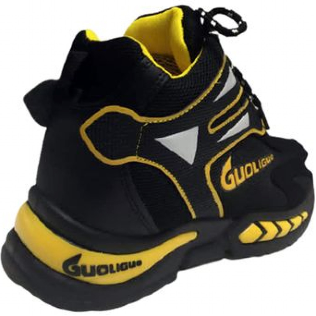 Men's Sneakers - Black,Yellow