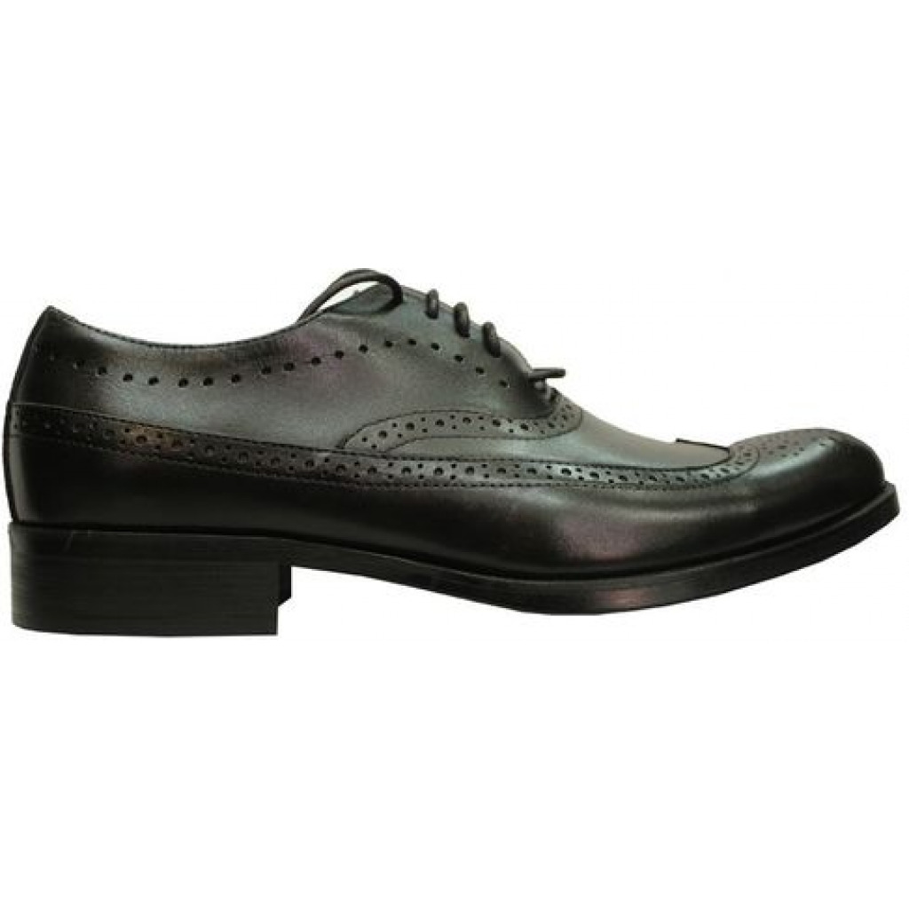 MORETTI Men's Faux Leather Formal Shoes - Black.