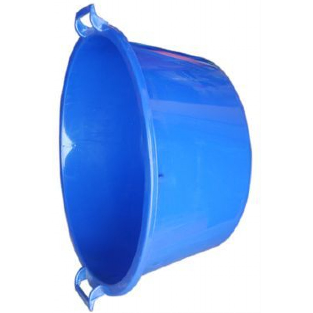 Round Plastic Wash Basin 40L-Blue