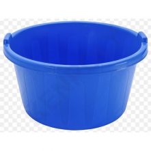 60L Round Plastic Wash Basin -Green , Blue