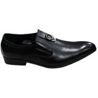 Designer Men's Leather Gentle Formal Shoes - Black