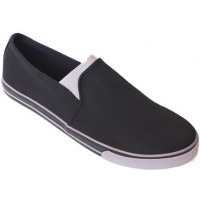 Men’s Slipon Plimsolls Shoes – Black Men's Loafers & Slip-Ons TilyExpress 3