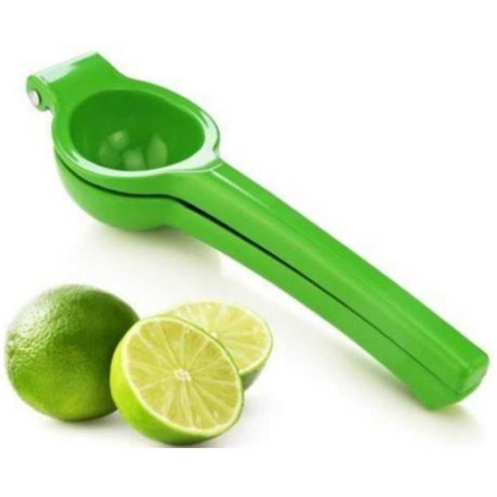 Plastic Manual Double Layer Lemon Squeezer -Green