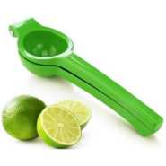 Plastic Manual Double Layer Lemon Squeezer -Green