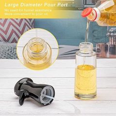 200ml Glass Cooking Vinegar Oil Sprayer Dispenser Bottle -Colorless