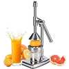 Stainless Steel Manual Lever Fruit Press Orange Citrus Juicer -Silver