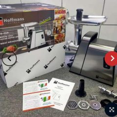 Hoffmans Electric Meat Grinder Mincer Machine -Silver