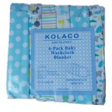 Cotton 6pc Baby Receiving, Swaddling Sheets-Multicolor