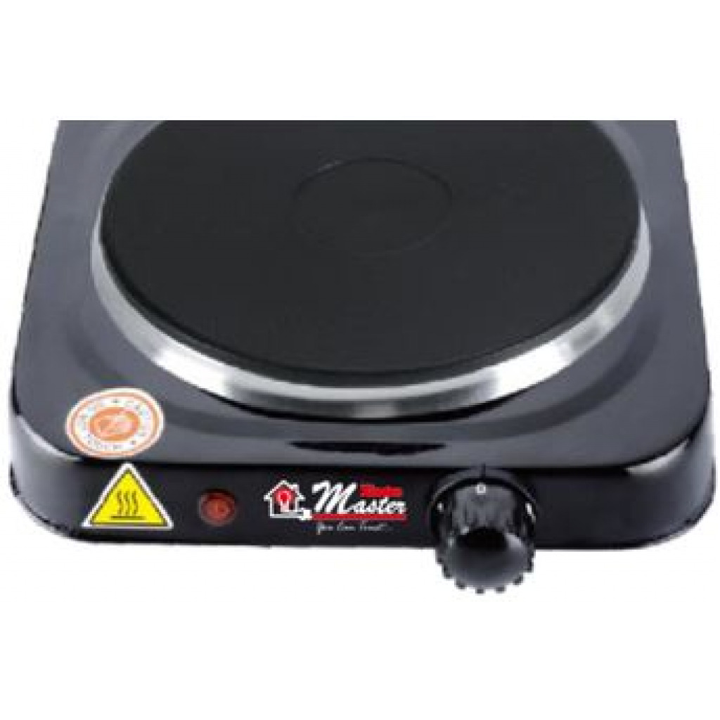 Electro Master EM-HP-1081 Single Solid Hot Plate - Black