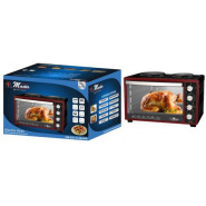 Electro Master EM-EO-1146 – 60HPR 60L Oven With Hot Plate & Rotisserie – Black/Maroon Microwave Ovens TilyExpress