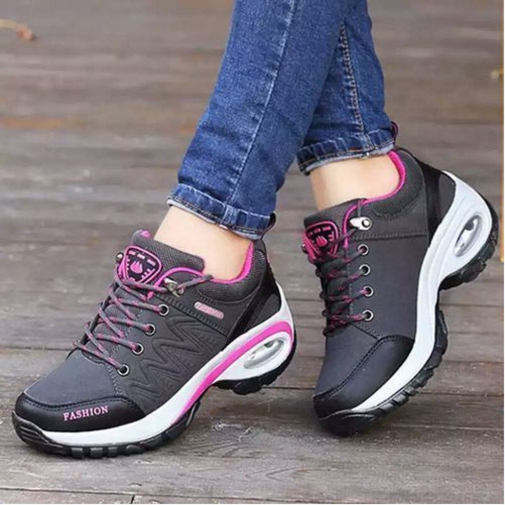 Fashion 2019 Sneakers For Ladies - Grey,Pink