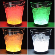 5L Led Ice Bucket Color Changing Plastic Champagne Wine Ice Bucket Multi-colours