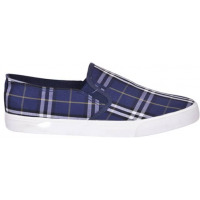 Men’s Designer Slipon Shoes – Checked Blue, White Men's Loafers & Slip-Ons TilyExpress 2