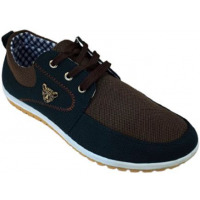 Men’s Lace Up Designer Sneakers – Navy Blue,Brown,White Men's Fashion Sneakers TilyExpress 3