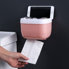 Wall-Mounted Paper Towel Dispenser Toilet Tissue Container Dustproof- Multi-colours