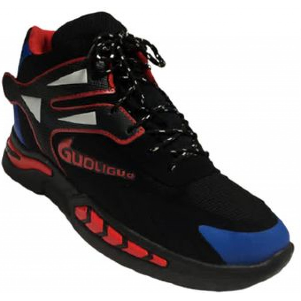 Men's Lace Up Shoes - Black,Red,Blue