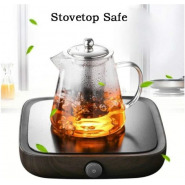 350ml Glass Kettle Teapot With Strainer Filter Infuser-Colorless Serveware TilyExpress 2