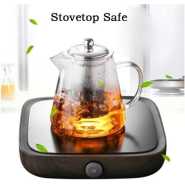 350ml Glass Kettle Teapot With Strainer Filter Infuser-Colorless