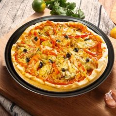 30cm Vented Pizza Pan With Holes Baking Tray Bakeware, Black